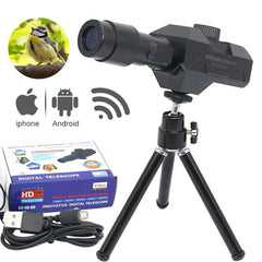 WiFi Digital Telescope 70X Zoom with 2MP Camera & 1080p Video | Mobile Detective Crosshairs Positioning | Lightweight & Portable Design