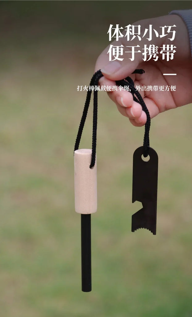 Bear Grylls Magnesium Fire Starter – Emergency Flint Rod & Firesteel Kit for Camping & Survival