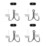 4X Strong High Carbon Steel Treble Hooks (20pcs / 2 Boxes) – Ultra Sharp Saltwater & Freshwater Fishing Hooks thumbnail 4
