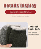 3 Pairs Merino Wool Thermal Socks for Men – Super Thick Winter Crew Socks with Fleece Terry Lining thumbnail 14