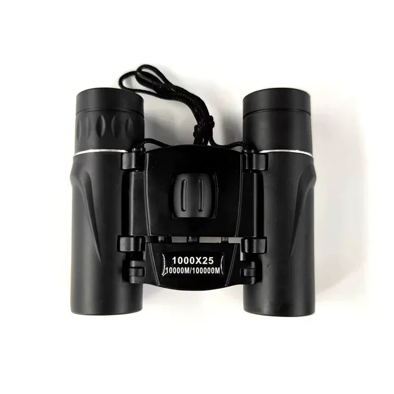 HD 900/1000x25 Long Range Folding Binoculars – Compact 9000M Mini Telescope with BAK4 Prism & FMC Optics