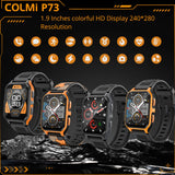 COLMI P73 Military Outdoor Smartwatch – 1.9" Display, Bluetooth Calling, 100+ Sport Modes, IP68 Waterproof thumbnail 6