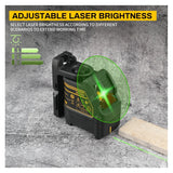 DEWALT DW088CG 30m Self-Leveling Green Cross Line Laser Level with Case – Horizontal & Vertical 2-Line thumbnail 4