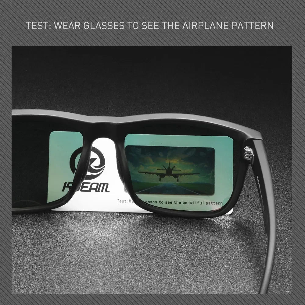 KDEAM Polarized Sunglasses – White Frame UV400 Protection