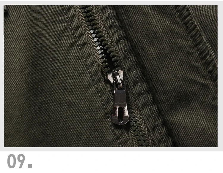 Men’s Plus Size Military Cargo Jacket – Spring & Autumn | Sizes M–6XL | Lightweight, Breathable, Tactical Style