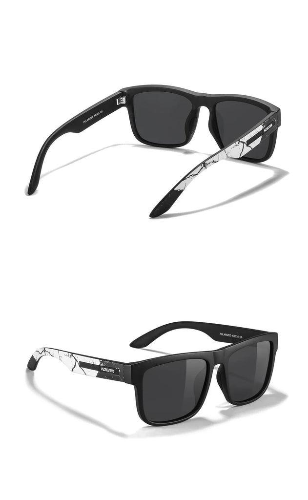 KDEAM Polarized Sunglasses – White Frame UV400 Protection