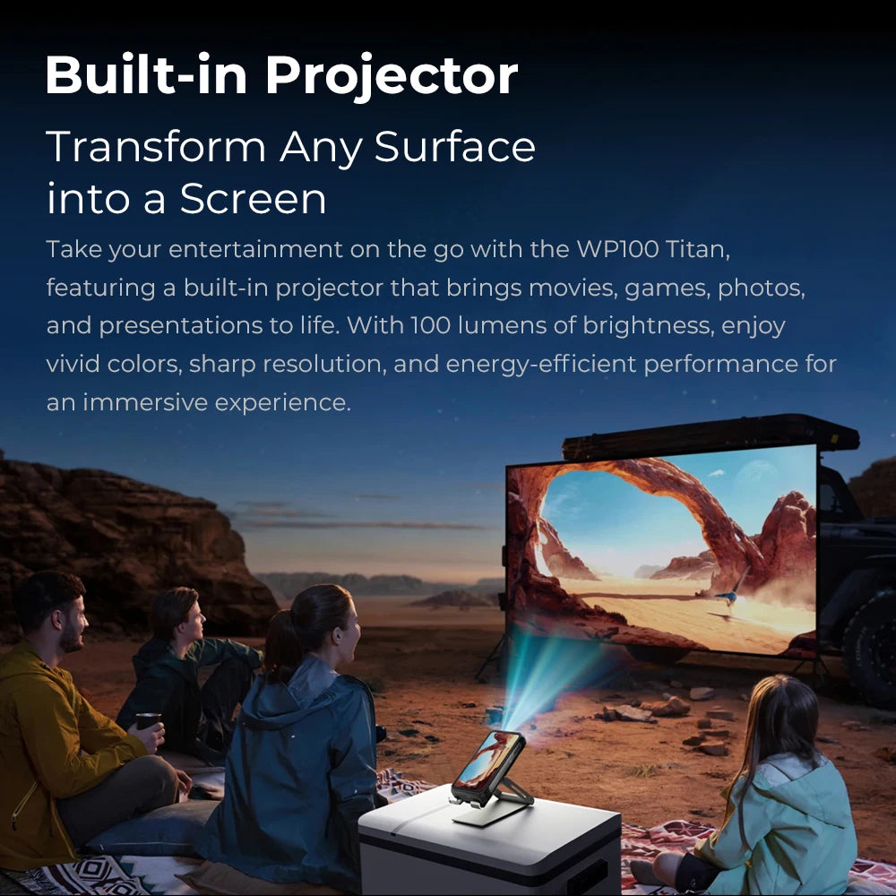 OUKITEL WP100 Titan Rugged Smartphone β 33,000mAh Battery, 200MP Camera, Built-in Projector, 66W Fast Charging, IP68 Waterproof