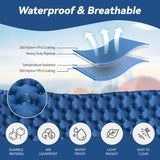 Double Camping Air Mattress with Built-In Pillows – Ultralight Inflatable Sleeping Pad for 2 – Waterproof, Compact & Durable thumbnail 14