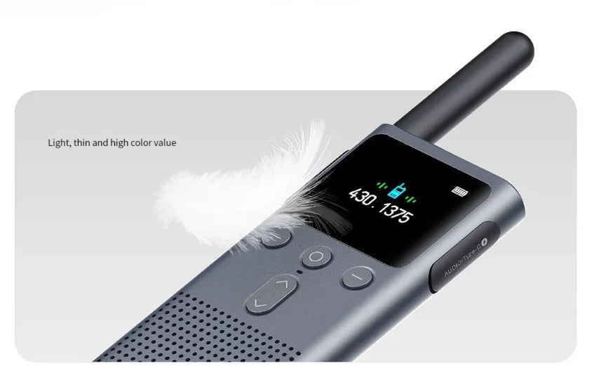 Xiaomi Walkie Talkie 2S – 4W Power, 5KM Range, IP54 Waterproof, 120-Hour Standby, Dual Mode Communication