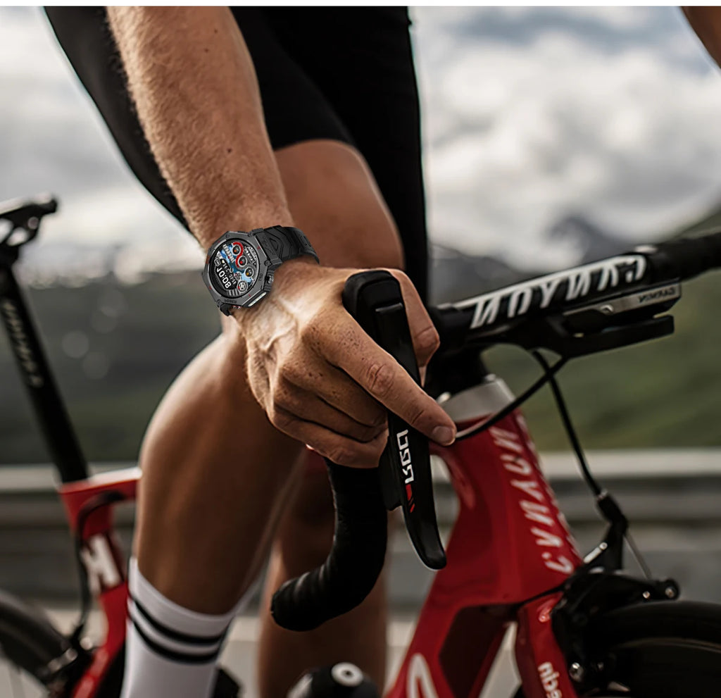 LIGE 2025 GPS Smartwatch for Men β Outdoor Sport Watch with AI Assistant, Compass, Altimeter, Barometer, and 3ATM Waterproof Protection