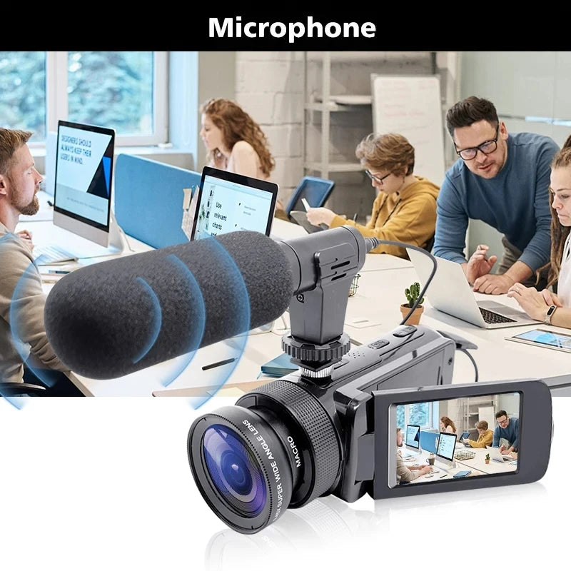 DV100 Camcorder – High-Quality Audio & Video Recording for Vlogs and More