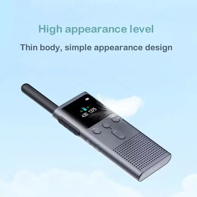 Xiaomi Walkie Talkie 2S – 4W Power, 5KM Range, IP54 Waterproof, 120-Hour Standby, Dual Mode Communication