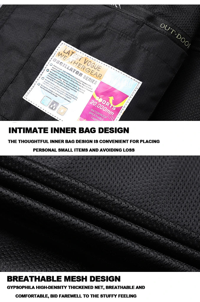 CHRLCK Women's Waterproof Hiking Jacket – Windproof, Quick-Dry Outdoor Shell with Custom Logo Option