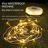 4-in-1 LED Camping Light Strip – 10M Waterproof Rechargeable Tent & Atmosphere Lamp with USB Power Bank (Military Green) thumbnail 7