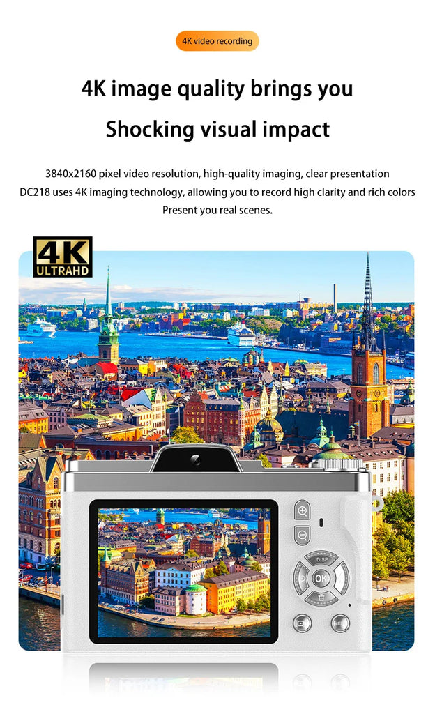 Xiaomi Digital Camera – 5K HD Portable CCD Camera with 16X Zoom