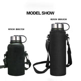 Neoprene Water Bottle Carrier with Strap – Insulated Sleeve for 610ml–1500ml Bottles (Black or Camouflage) thumbnail 4