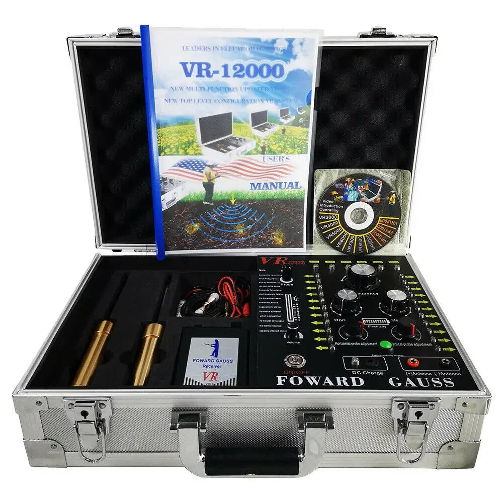 VR-12000 Long Range Underground Metal & Gem Detector β Up to 3000m Range, 250m Depth | Gold, Silver, Precious Stones