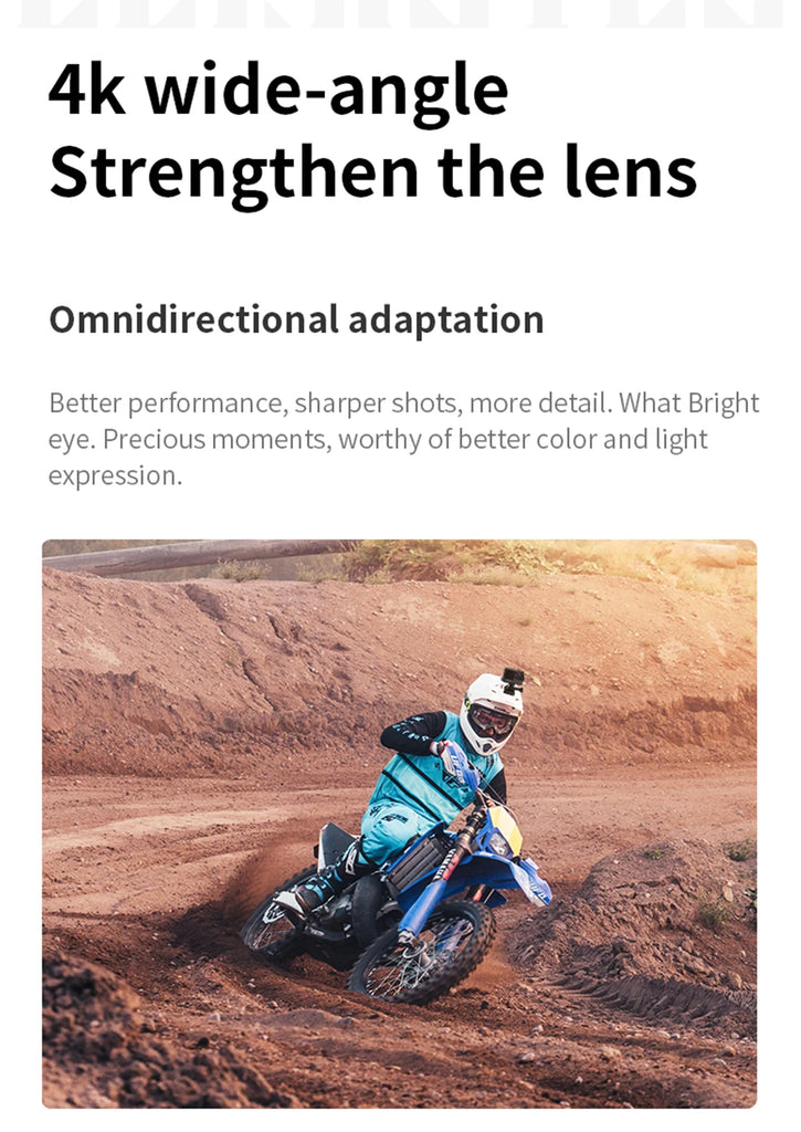 CERASTES V9 4K Ultra HD WiFi Action Camera – Dual Screen, Waterproof, Remote Control, EIS Stabilization