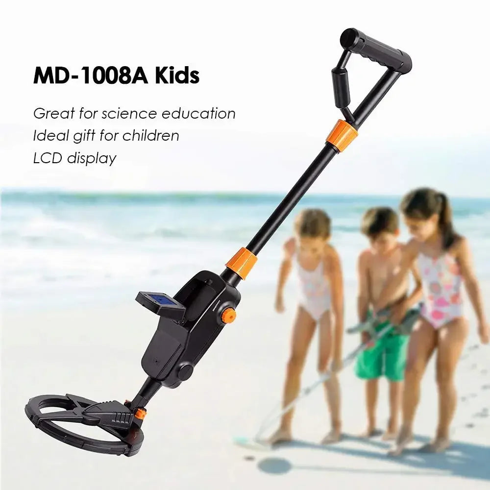 MD-1008A Kids Metal Detector – Lightweight Treasure Finder with LCD Display & Waterproof Coil