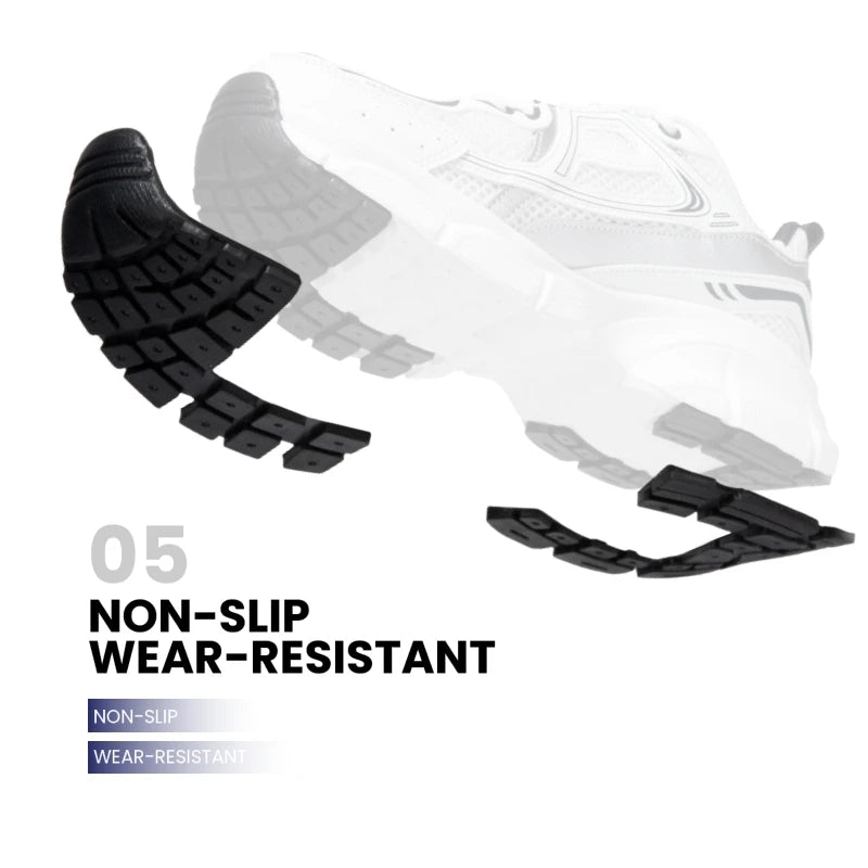 Baasploa Women's Lightweight Mesh Running Shoes – Breathable Outdoor Jogging Sneakers with Anti-Slip Sole