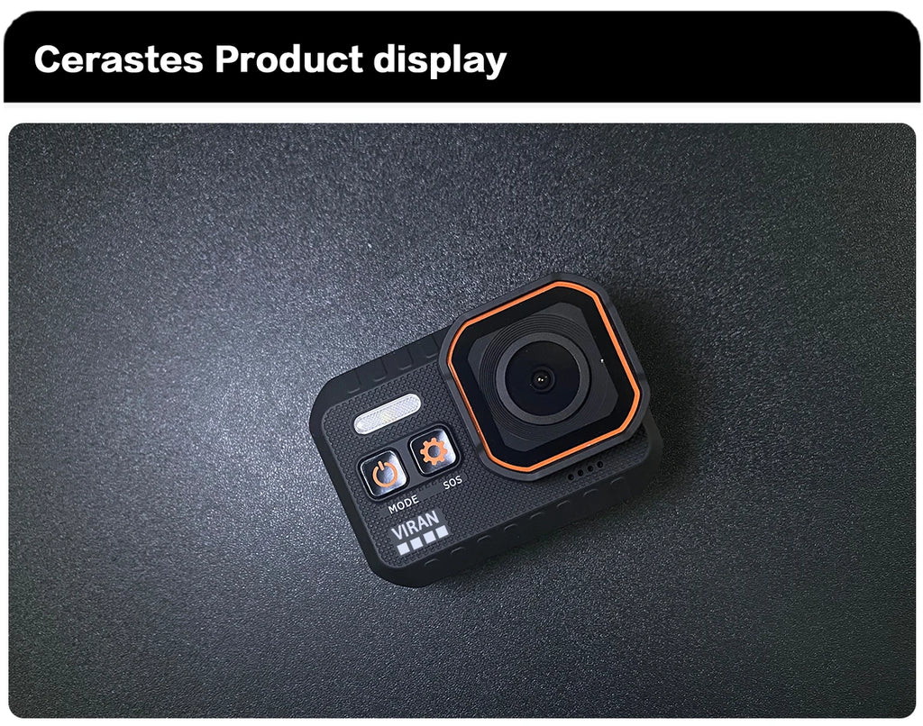 4K60FPS Waterproof Action Camera with Remote Control – Wide-Angle Sport Cam for Outdoor Adventures, Diving & Cycling