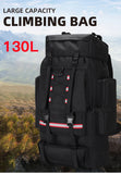 130L Waterproof Hiking Backpack – Heavy-Duty Outdoor Rucksack with Reflective Safety Strips & Molle System thumbnail 8