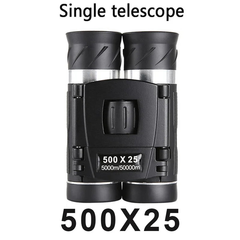 500x25 HD Zoom Binoculars – Compact Long-Range Telescope with BAK4 Prism & Waterproof Design (5000M/50000M Range)