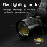COBA XHP360 Ultra-Bright 36-Core Rechargeable Headlamp – 5 Light Modes, 2000m Range, Zoom Beam, IP68 Waterproof thumbnail 3