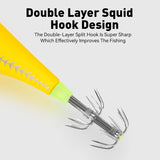 YOOFISH Luminous Horizontal Squid Jig (5pcs Set) β Premium Wood Shrimp Squid Hooks for Saltwater Fishing thumbnail 6