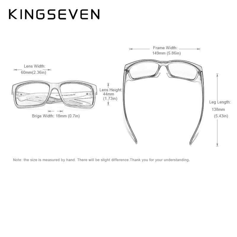 KINGSEVEN Polarized Sports Sunglasses for Men – UV400 Mirror Lens | Model 750