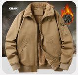 Men's Pilot Bomber Jacket – Winter Fleece-Lined Tactical Windbreaker thumbnail 12