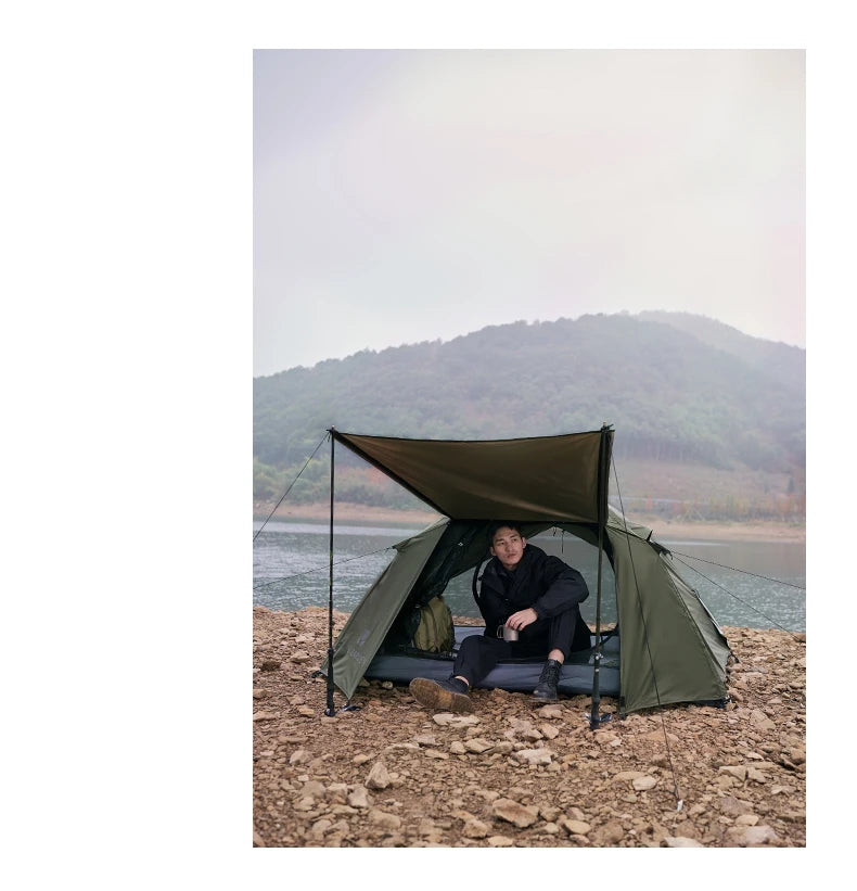 Mobi Garden 3–4 Person Waterproof Camping Tent – Double-Layer, UV & Rain Protection, Lightweight Trekking Shelter