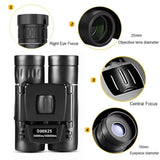 HD 900/1000x25 Long Range Folding Binoculars – Compact 9000M Mini Telescope with BAK4 Prism & FMC Optics thumbnail 6