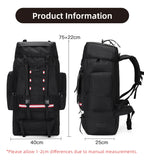 130L Waterproof Hiking Backpack – Heavy-Duty Outdoor Rucksack with Reflective Safety Strips & Molle System thumbnail 7
