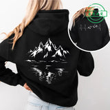 Women's Mountain Graphic Hoodie – Fleece-Lined Pullover for Hiking & Outdoor Adventure thumbnail 1