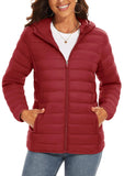 TACVASEN Women’s Full Zip Hooded Puffer Jacket – Lightweight, Warm & Windproof Winter Coat thumbnail 38