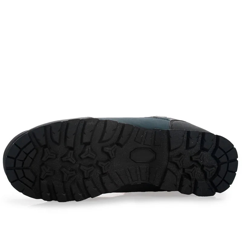 Men’s Waterproof Hiking Shoes – Outdoor Mountain Climbing Sneakers with Height Boost