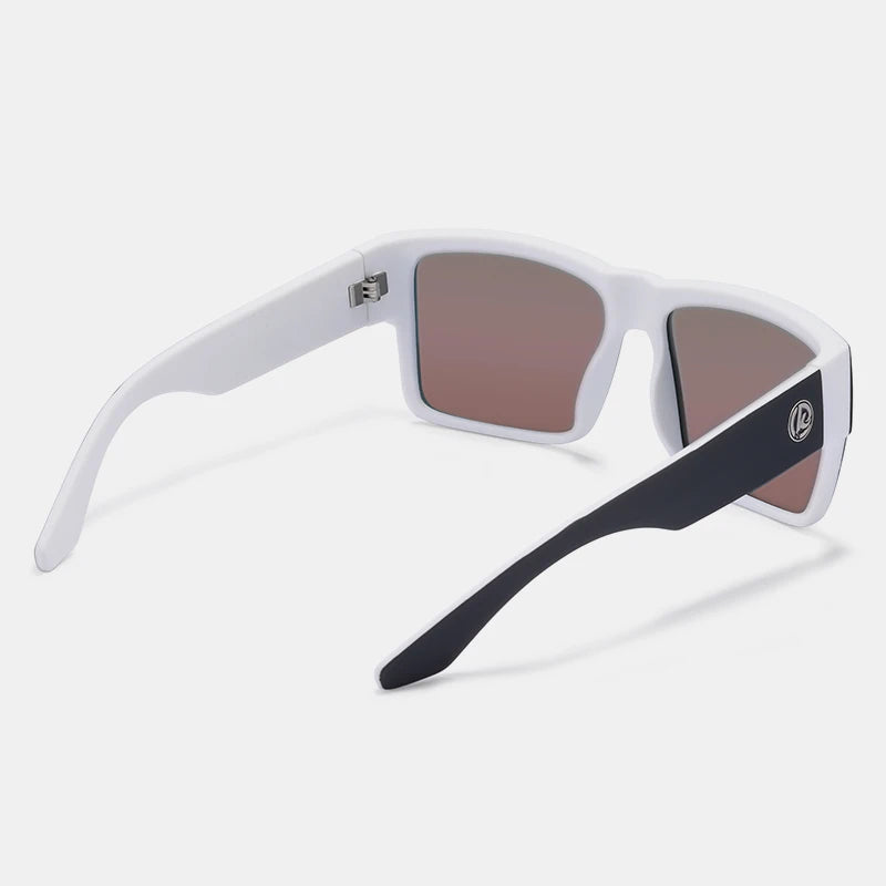 KDEAM All-Black Polarized Sunglasses – Unisex Square Frame | UV400 Protection for Fishing, Driving & Outdoor Adventure