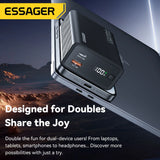 Essager 20000mAh 65W PD Power Bank – Fast Charging Portable Battery with Built-in Cables & LED Lamp thumbnail 2