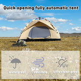 4-Person Automatic Pop-Up Tent – Waterproof & UV-Resistant Shelter for Camping, Fishing & Beach | Pakicetus thumbnail 4