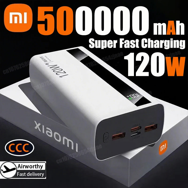 Xiaomi 120W 200000mAh Power Bank – Super Fast Charging Portable Battery Charger