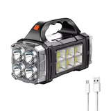 Powerful LED Flashlight – USB + Solar Rechargeable Camping Torch & Power Bank thumbnail 12