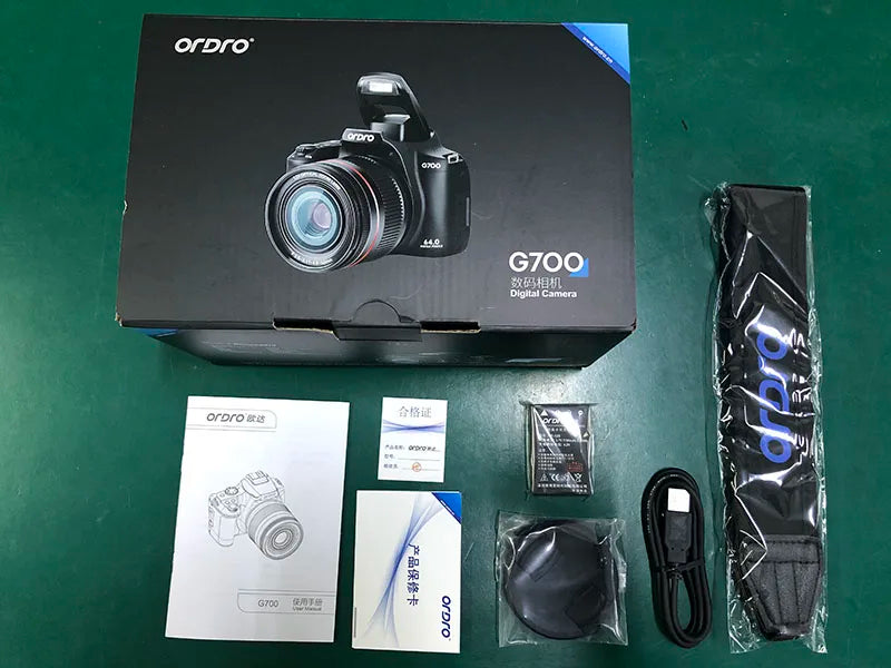 Ordro G700 4K Digital Camera – 12x Optical Zoom Camcorder for Photography & Vlogging