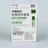 TDRFORCE AA/AAA 1.5V USB Rechargeable Lithium Batteries – 2600mWh/750mWh (4-Pack, CE Certified) thumbnail 2