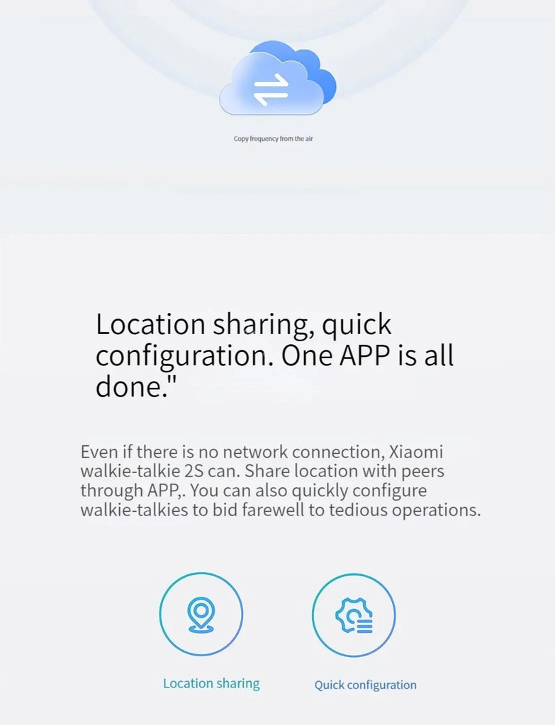 Xiaomi Walkie Talkie 2S – 4W Power, 5KM Range, IP54 Waterproof, 120-Hour Standby, Dual Mode Communication