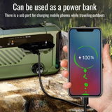 Hand Crank Emergency Weather Radio with Bluetooth – Solar/USB Rechargeable, Portable Power Bank thumbnail 3