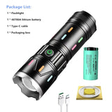 9000000LM Rechargeable Tactical LED Flashlight β 600W, Long-Range Beam, 12000mAh Power Bank, Waterproof & Zoomable thumbnail 22