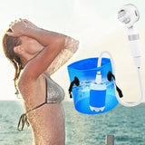 Rechargeable Portable Outdoor Camping Shower – Electric Pump with Digital Display & Accessories (4000mAh Battery) thumbnail 2