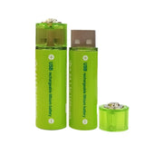 USB Rechargeable AA Lithium Batteries (4-Pack) – 1.5V 1500mWh Fast-Charge, Long-Lasting with Storage Case thumbnail 4