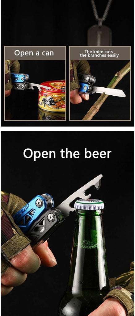 Multifunctional Folding Hammer Tool – 12-in-1 Outdoor Survival & Emergency Gear